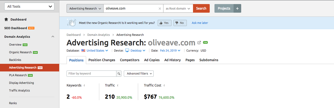 how to do a competitive analysis PPC advertising research