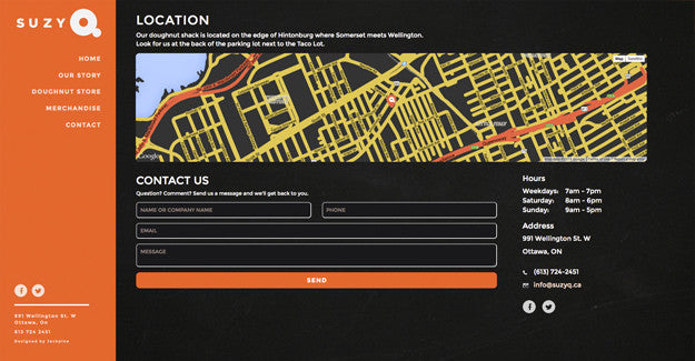 Jackpine designs SuzyQ Doughnuts: Map