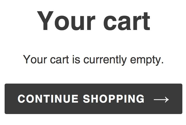 liquid objects: your cart with button 