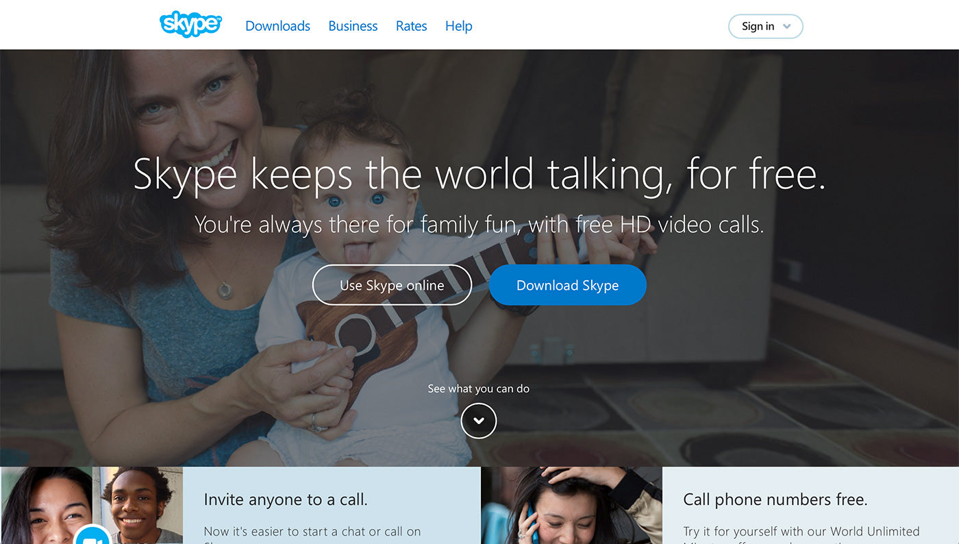 Balance Between Marketing and Design: Skype
