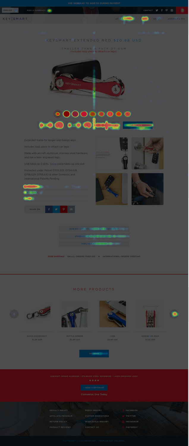 Research that drives A/B testing: Heat and scroll map