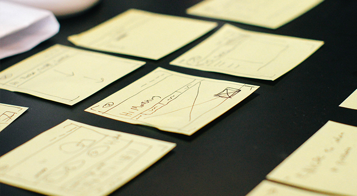 Rocket Code Scales From 10 to 25 Employees: Post-it Notes Wireframes