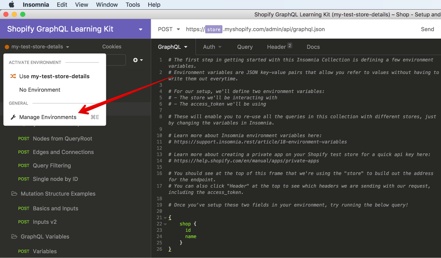 shopify-graphql-learning-kit-manage-environments