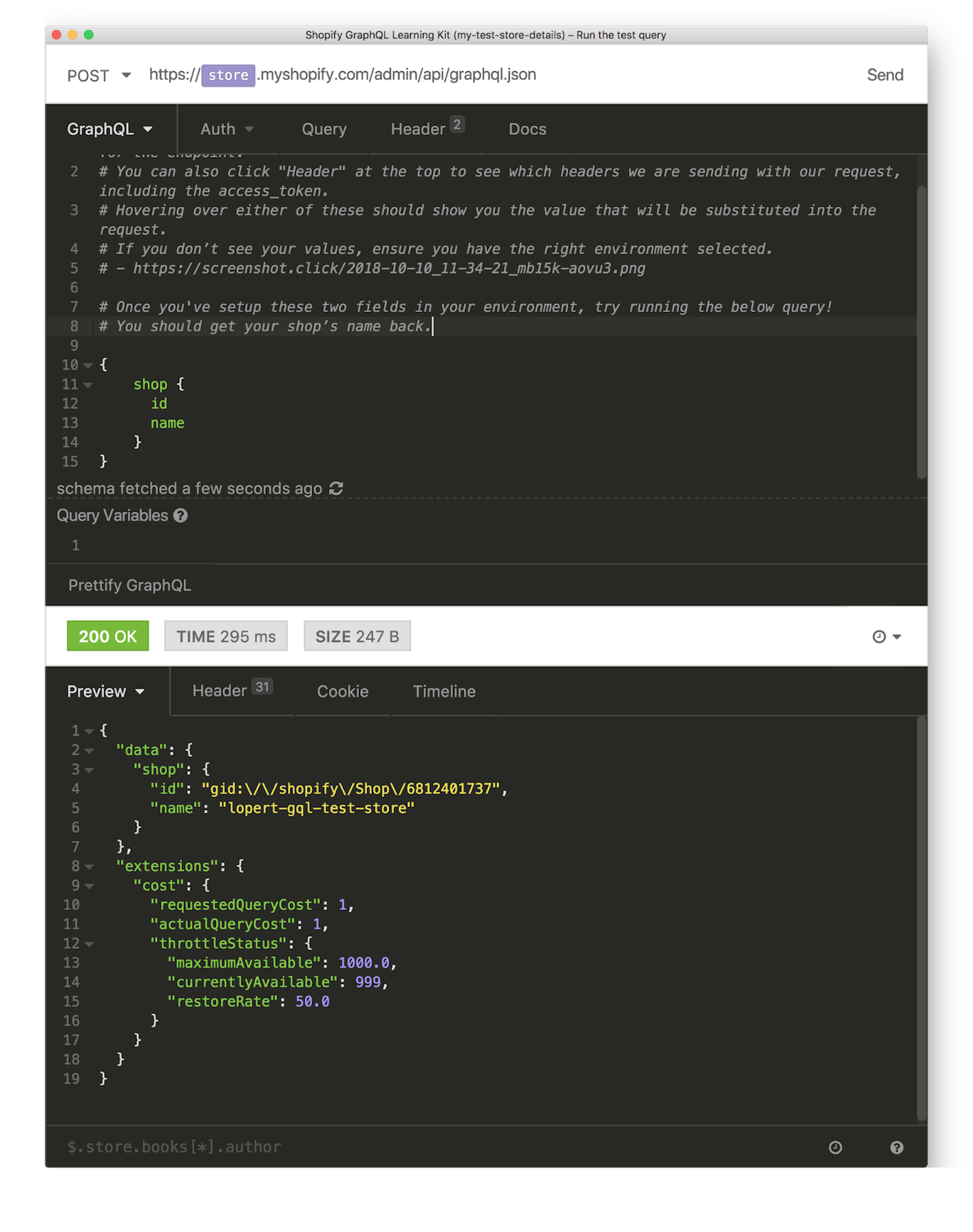 shopify-graphql-learning-kit-run-test-query