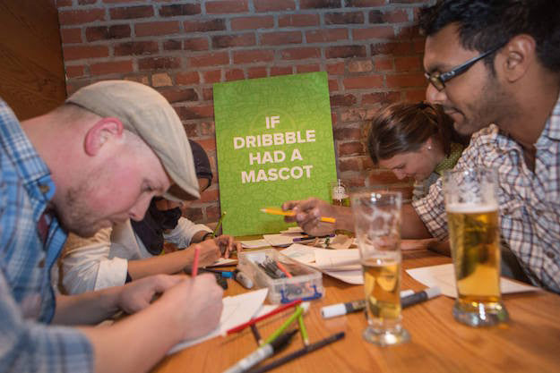 Shopify sponsors Dribble Meetup: Designers working