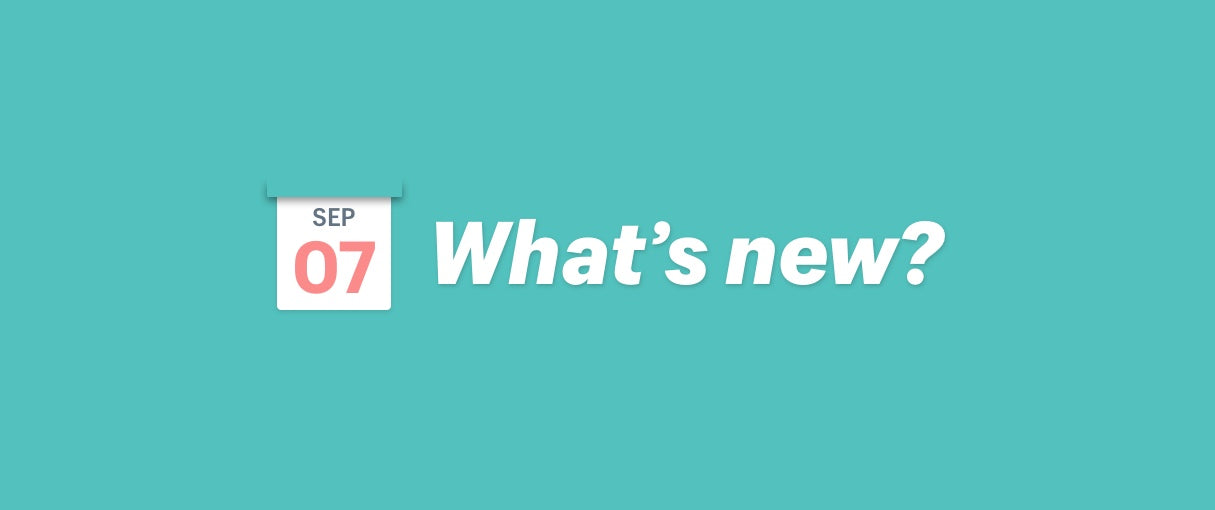 Shopify What's New: Sept 7