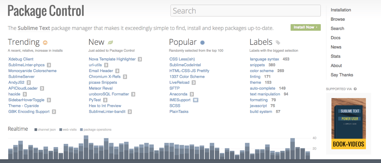 sublime text plugins: package control