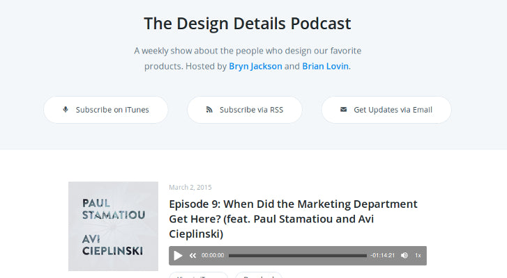Web Design and Development Podcasts: The Design Details Podcast