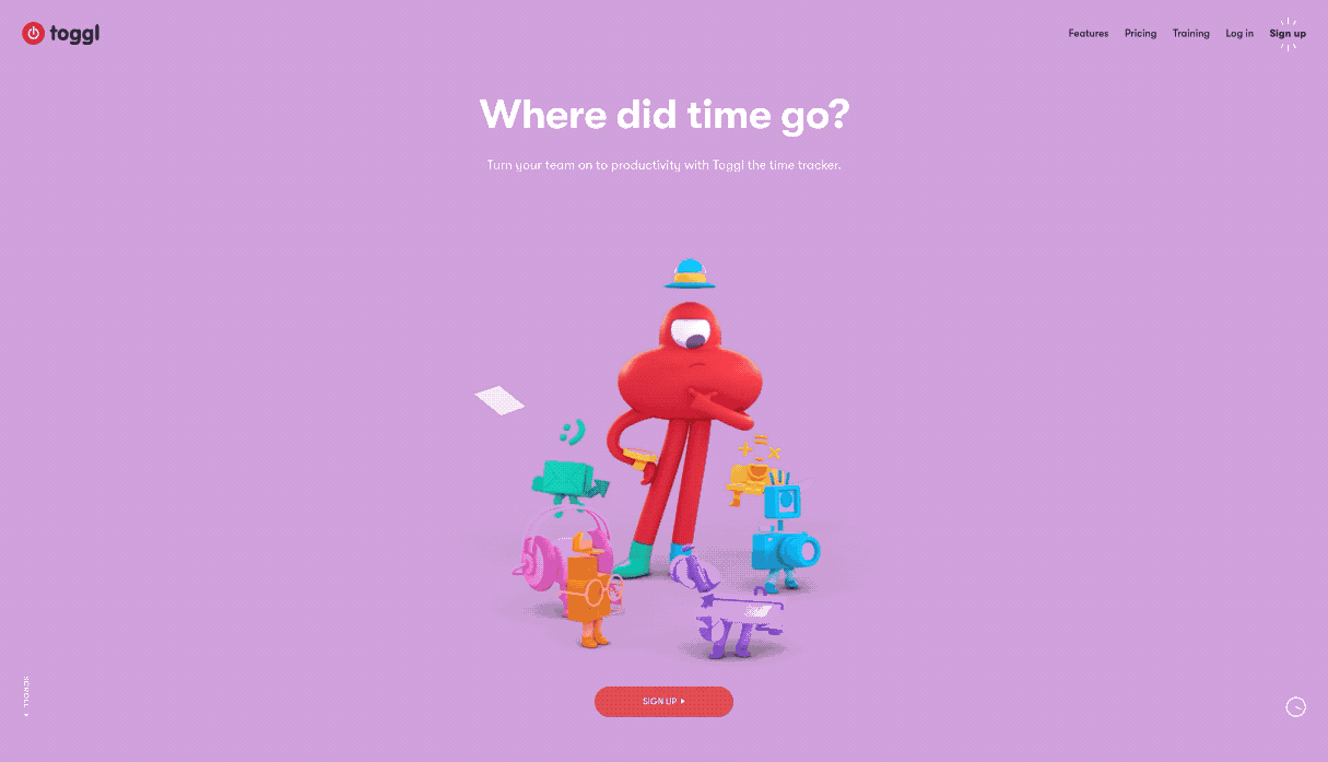 Toggl time tracking app