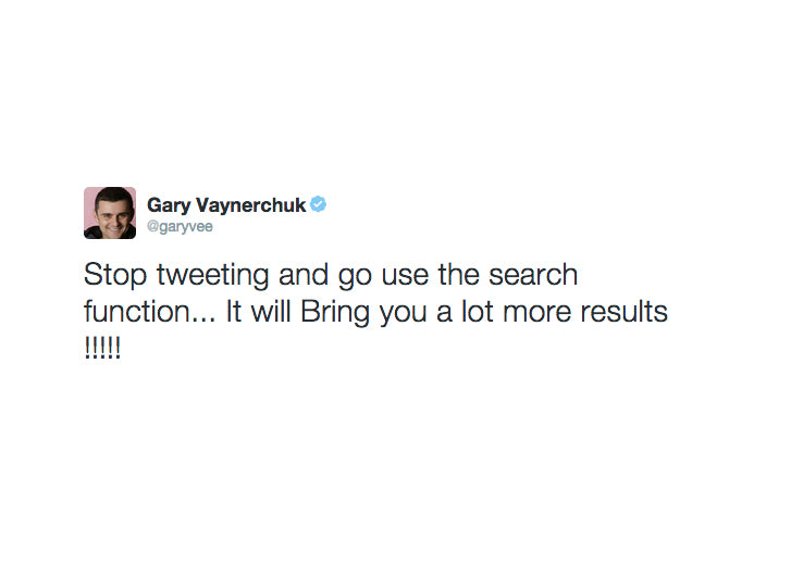 My First Year as a Freelancer: Gary Vaynerchuck Tweet