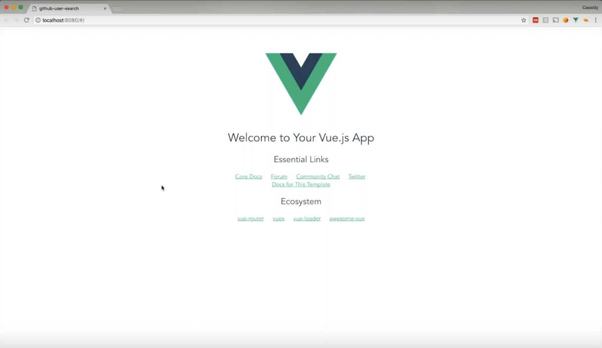 Vue.js tutorial: app