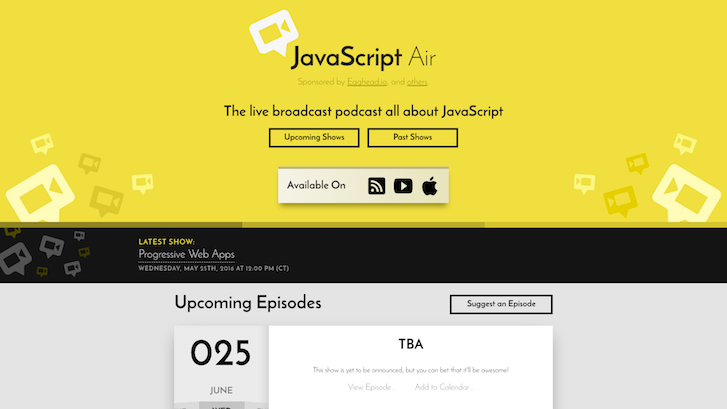 Web Design Podcasts: Javascript Air