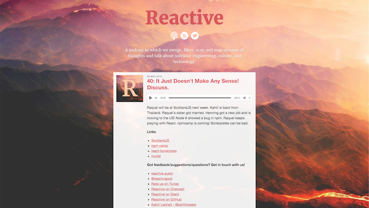Web Design Podcasts: Reactive