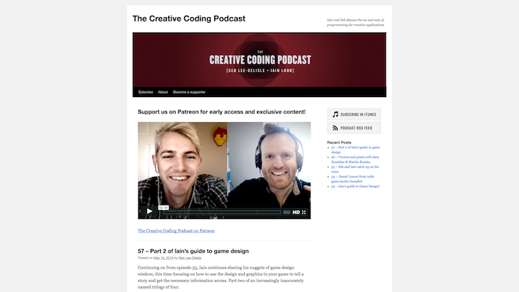 Web Design Podcasts: The Creative Coding