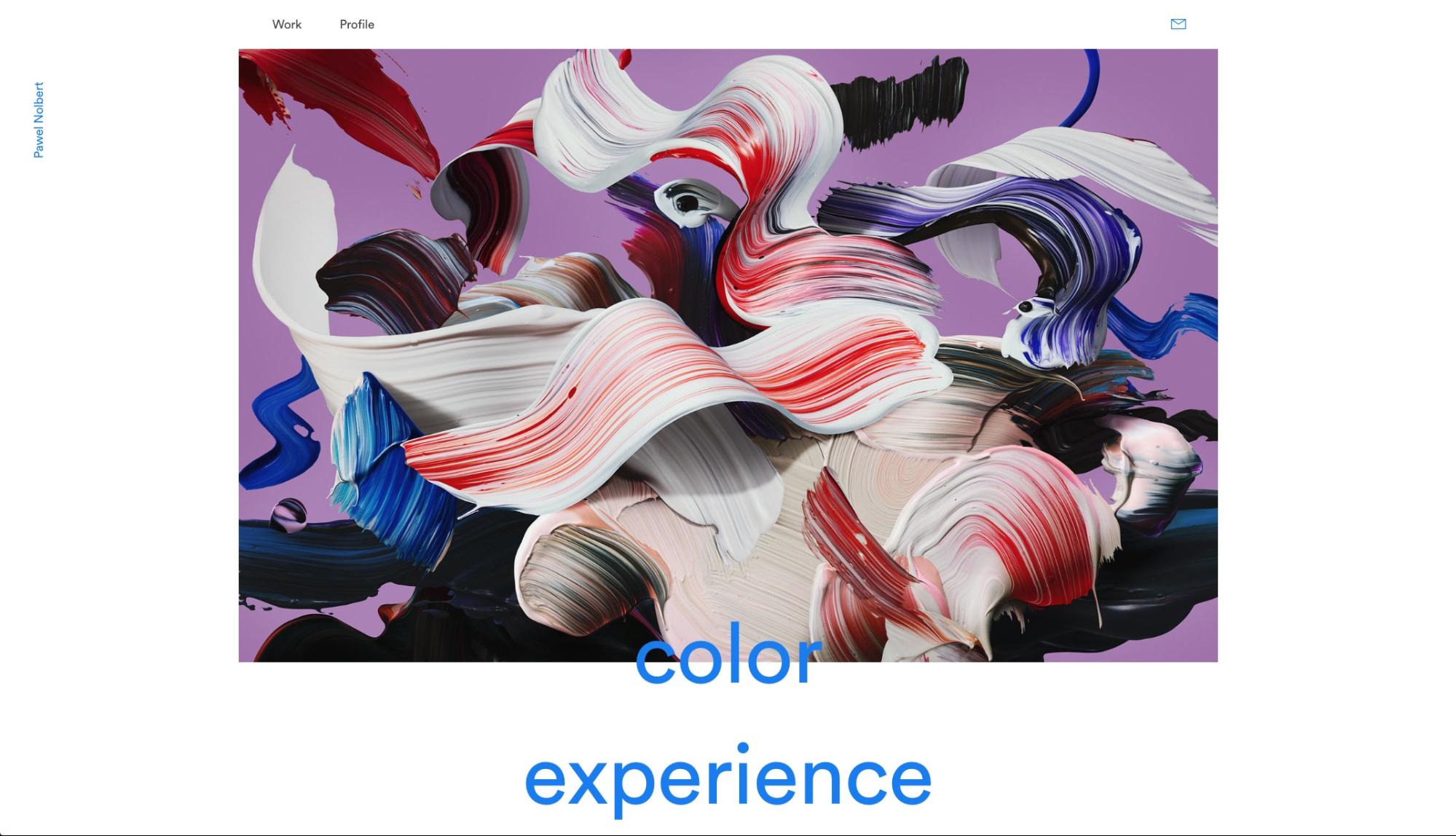 web design portfolio examples: pawel nolbert