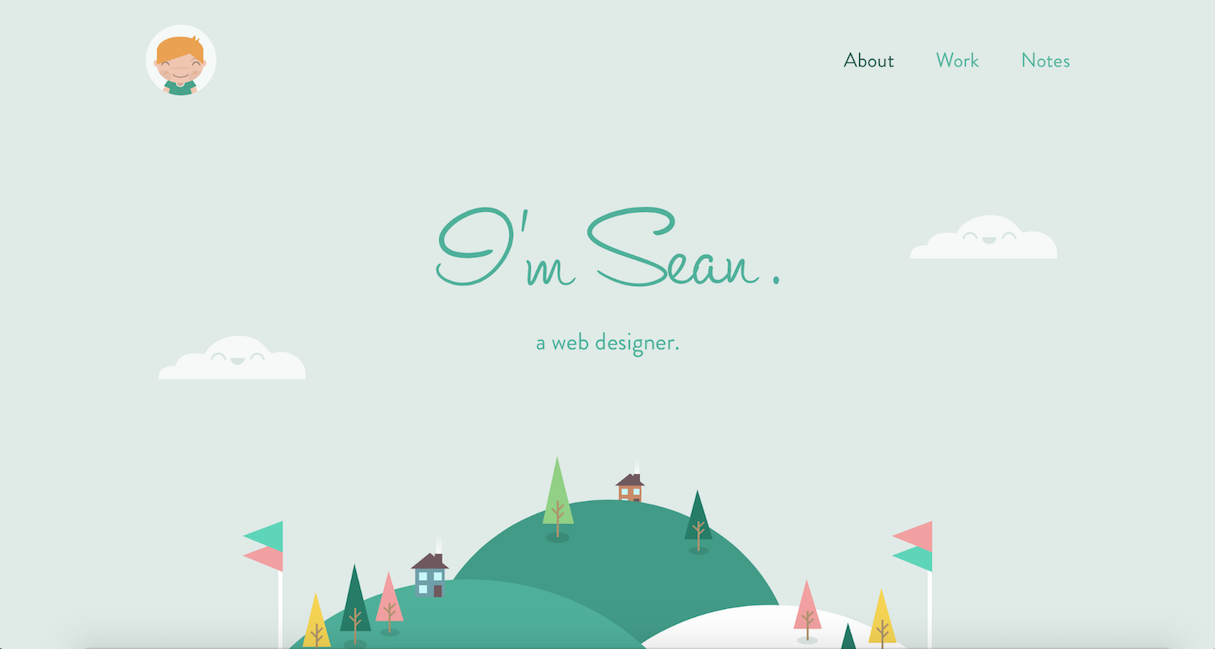 Web design portfolio inspiration: Sean Halpin