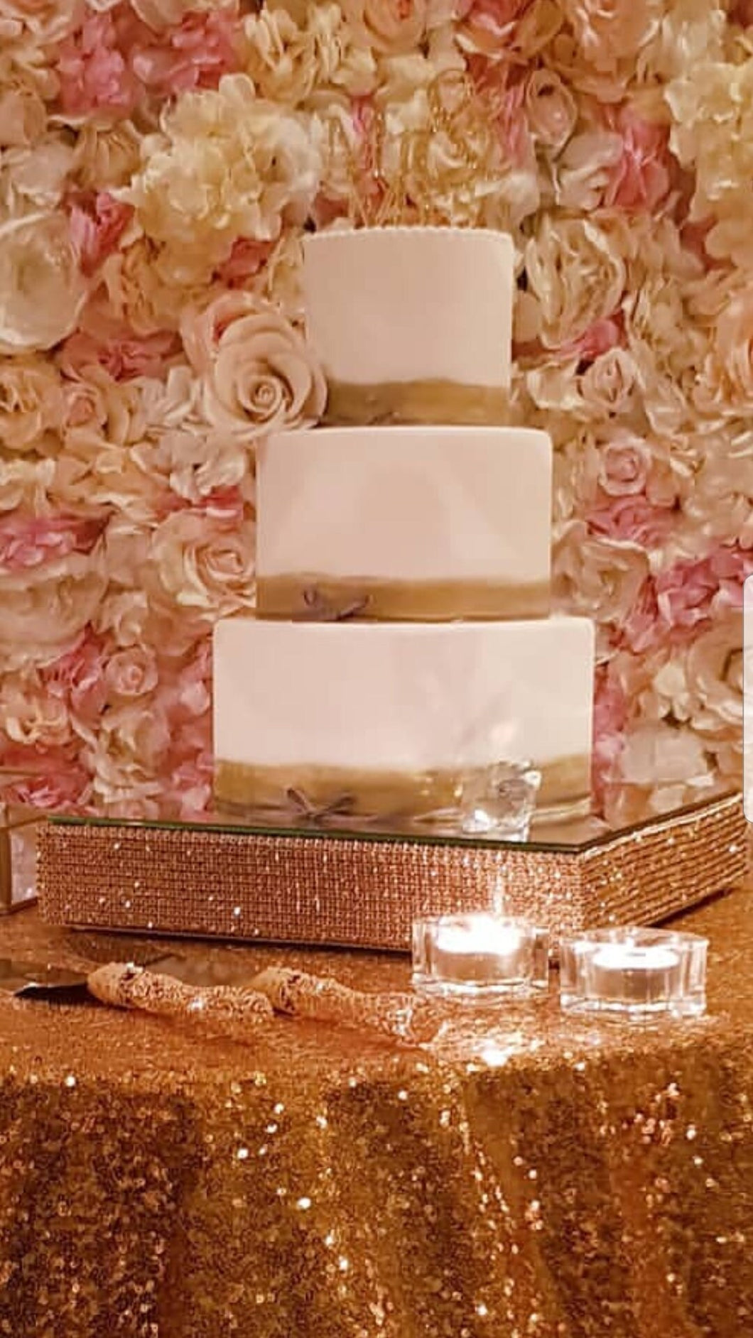 Rhinestone cake stand, Diamante cake platform, cake plateau rose gold, pearl,silver + more colours