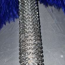 Load image into Gallery viewer, Royal blue  feather fan bouquet, Great Gatsby wedding style 1920&#39;s - any colour as custom made
