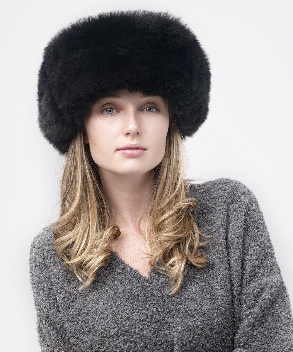 Russian black alpaca hat, of alpaca – Be ALPACA