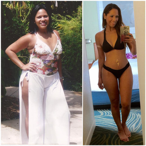 Jainmy Martinez before and after body transformation