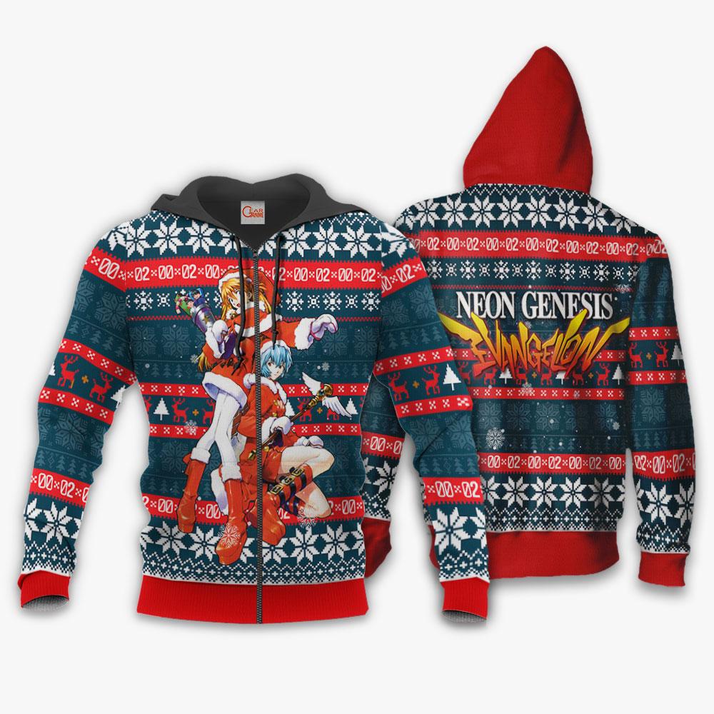 Neon Genesis Evangelion Ugly Christmas Sweater Anime Xmas Gift VA11 –  Evangelion Merchandise