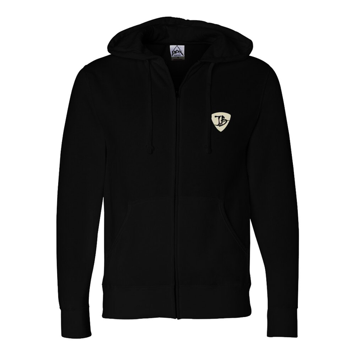 JB Guitars Zip-Up Hoodie (Unisex) - Black