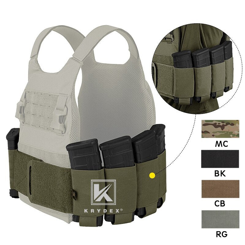 PETAC GEAR Elastic Cummerbund for Tactical Vest Stretch Cummerbund with 8 Pouches for FCPC LBT LBX 