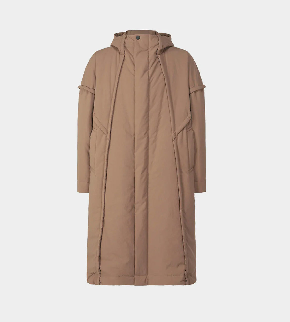 Homme Plisse Issey Miyake - 3/4 Hooded Frame Coat Brown – WDLT117