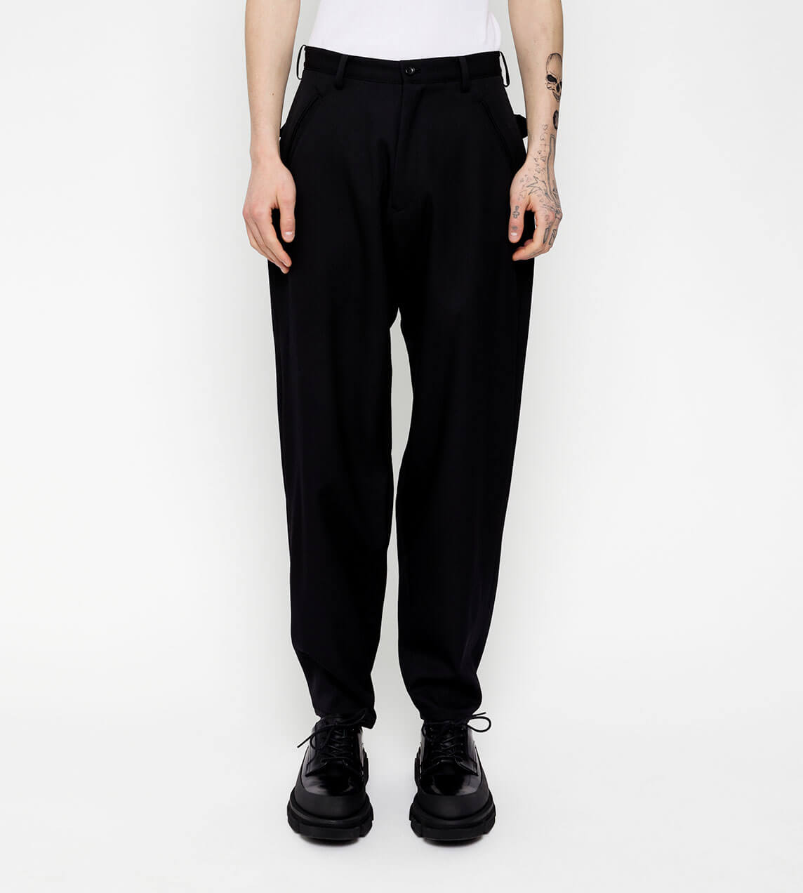 Sulvam - Tapered Pants Black – WDLT117