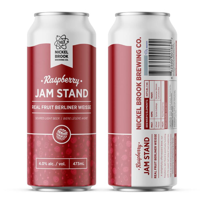 NICKEL BROOK JAM STAND RASPBERRY REAL FRUIT BERLINERWEISSER