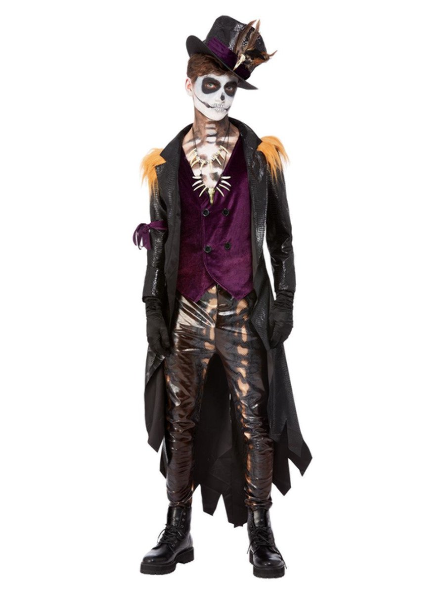 Deluxe Voodoo Witch Doctor Costume, Black & Purple | Fun 'n' Frolic Limited Berkshire Balloons Limited