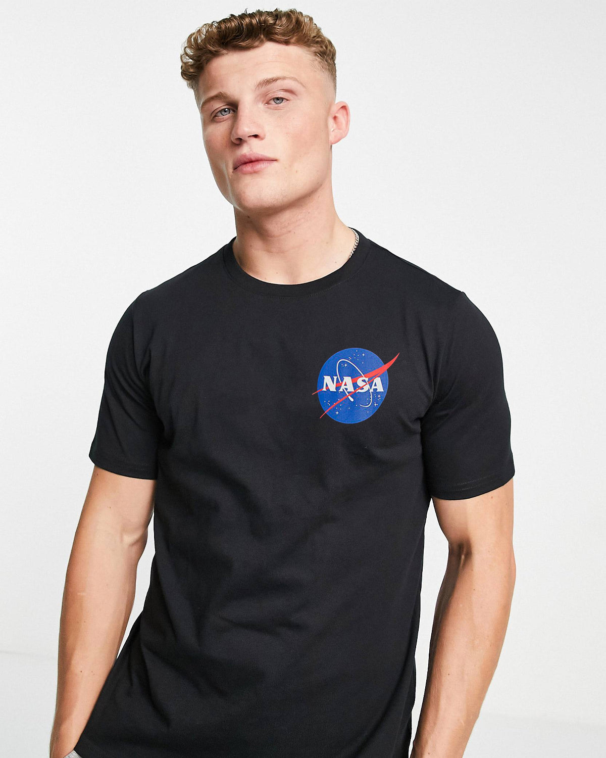 condón pestaña sabiduría CAMISETA NEGRA NASA LOGO AZUL – NASA ECUADOR