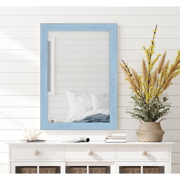 Hitchcock Butterfield Topsider Sky Blue Mirror - 40.5"W x 52.5"H