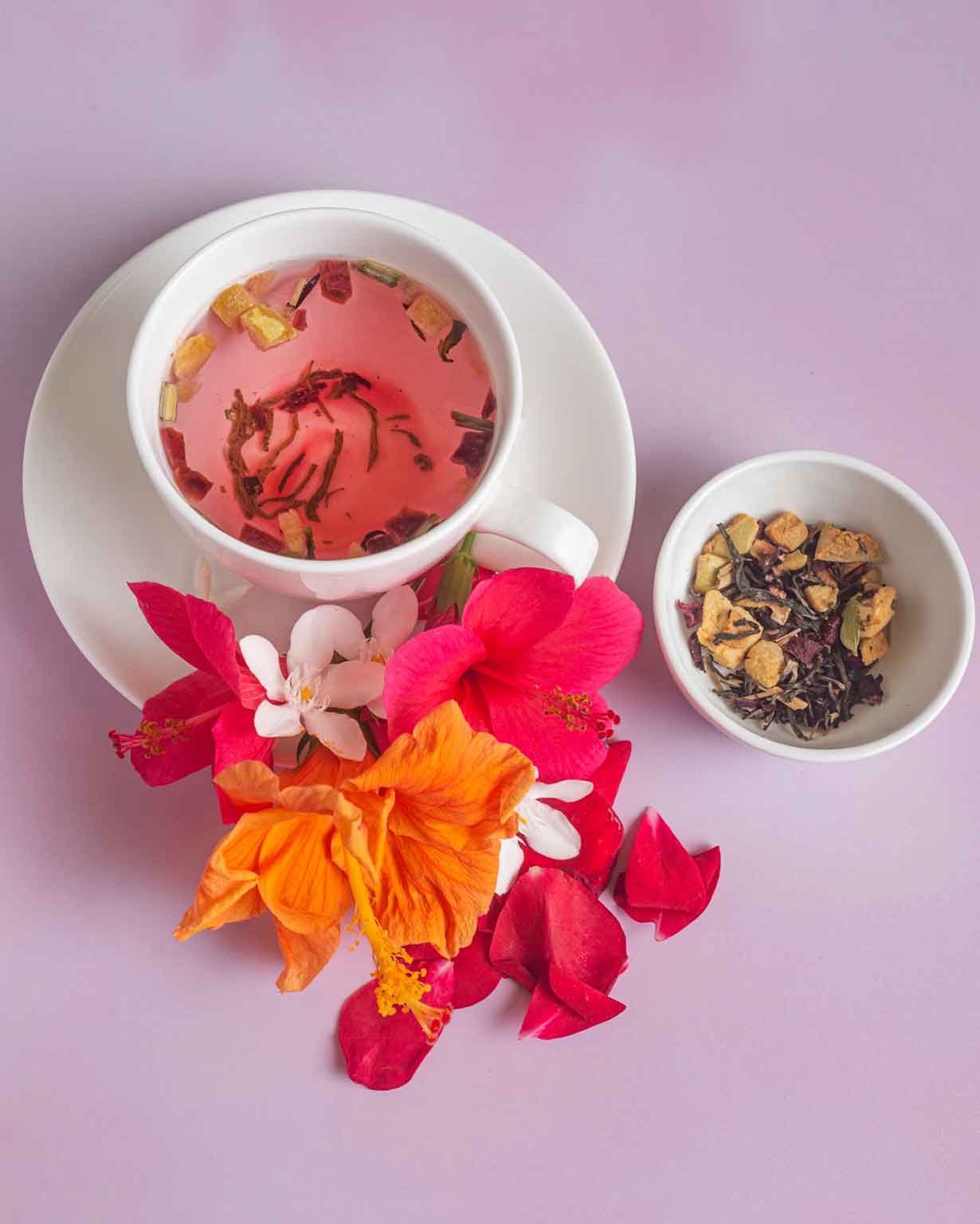 Buy Hibiscus Tea Online | Magic of Hibiscus & Green Tea with Apple | Fernweh Agro