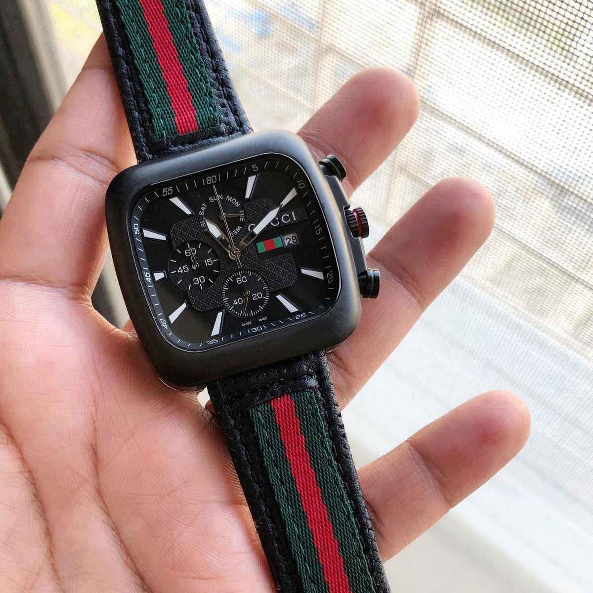 Gucci Square Stainless Steel 