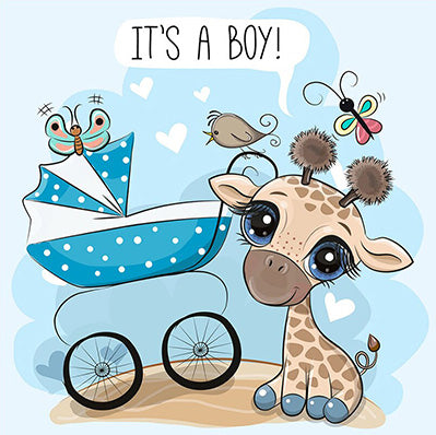 gebied Overstijgen oud Geboorte Baby jongen Giraffe – Steen voor Steen Diamond Painting