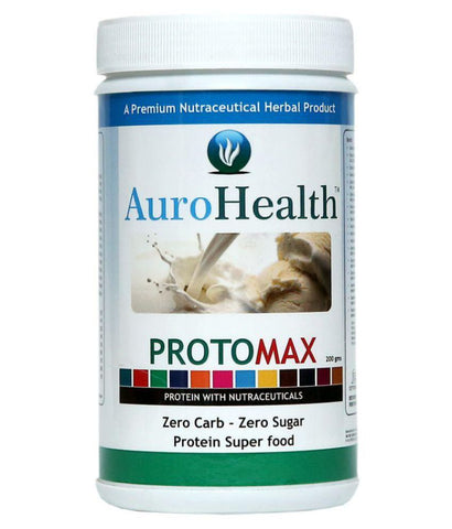 AuroHealth Protomax - Zero Carb Zero Sugar AuroHealth Protomax 80% Protein Super Food 200gms 100% Natural Herbal Products