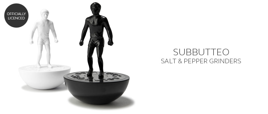 Subbuteo retro football Salt & Pepper Grinders make a great mens gift