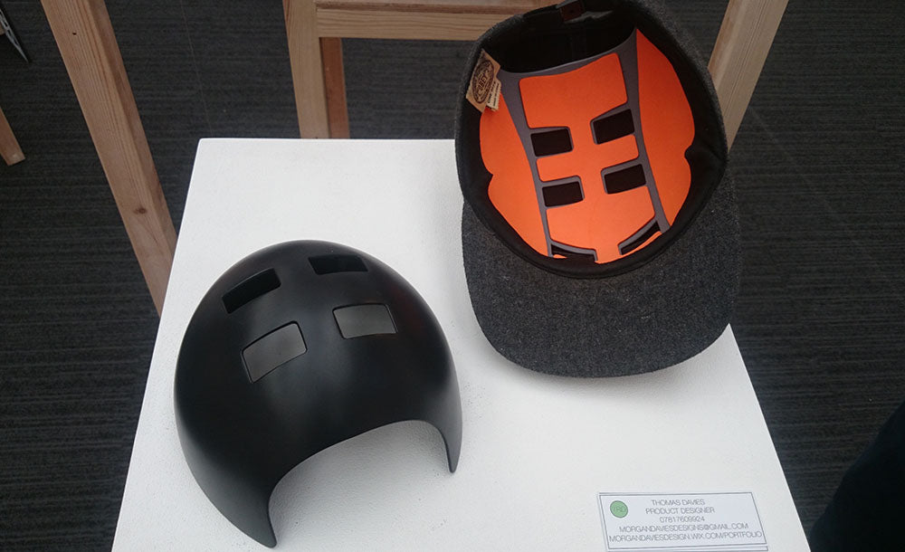 Hardpanel by Tom Davies discreet skaters helmet design