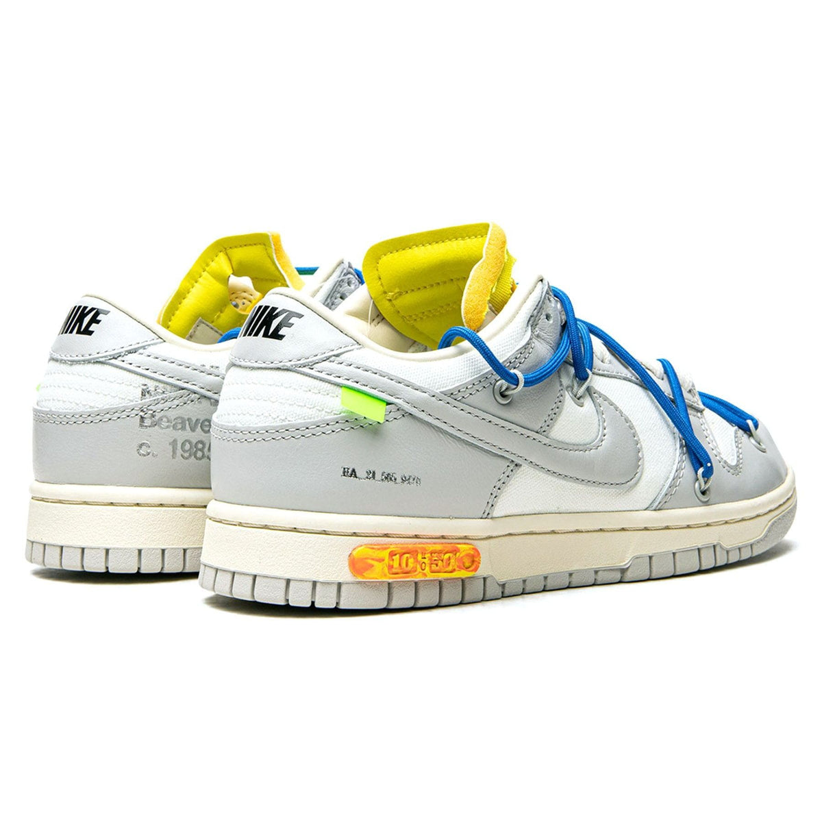 dunk low off white lot 10