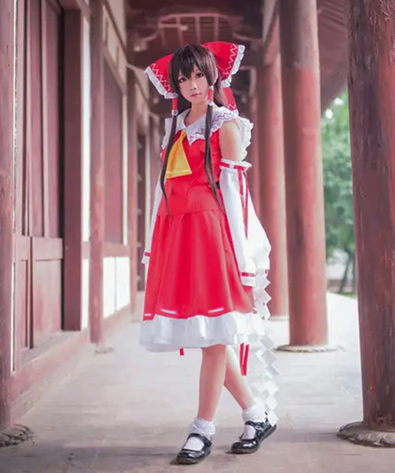 森森仙　東方Project　博麗霊夢　コスプレ　衣装：1546仮装