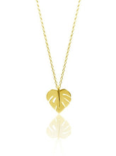 Load image into Gallery viewer, MINI MONSTERA NECKLACE 