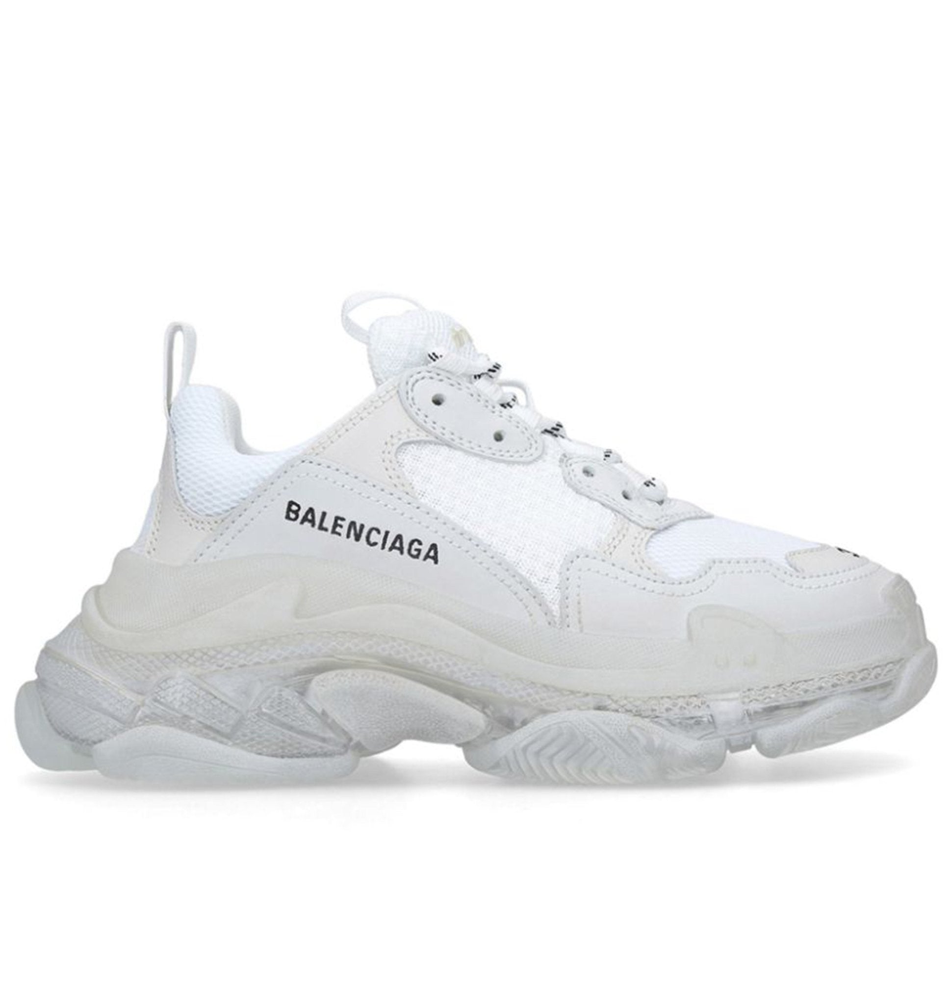 balenciaga white clear sole