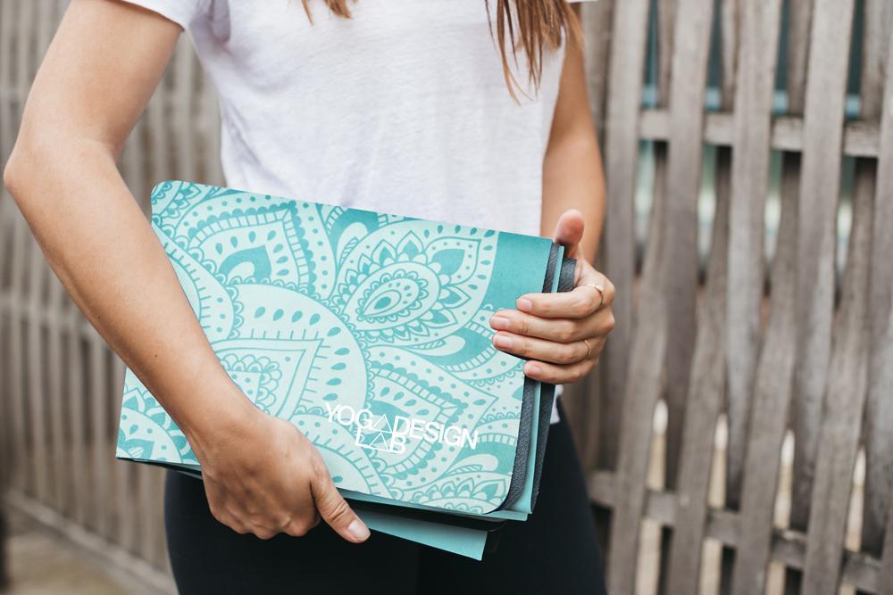 Combo Yoga Mat 1.5mm Mandala Turquoise