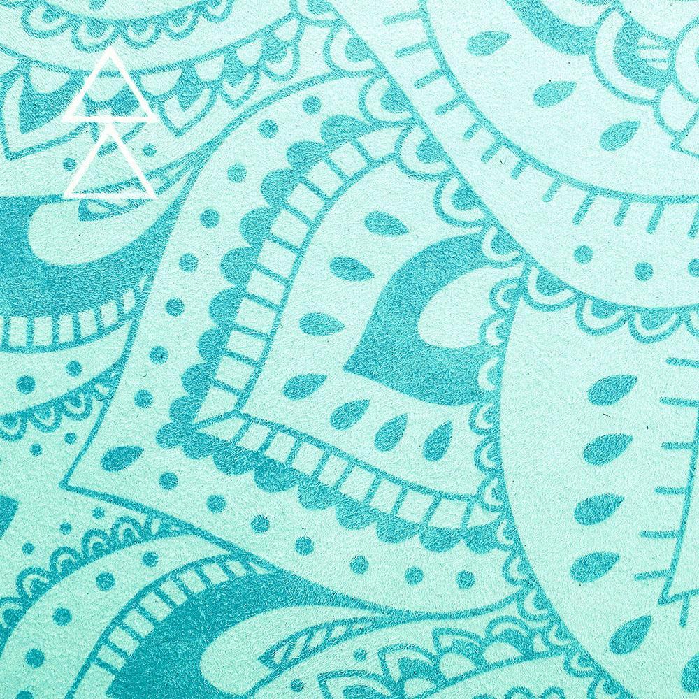 Combo Yoga Mat 1.5mm Mandala Turquoise