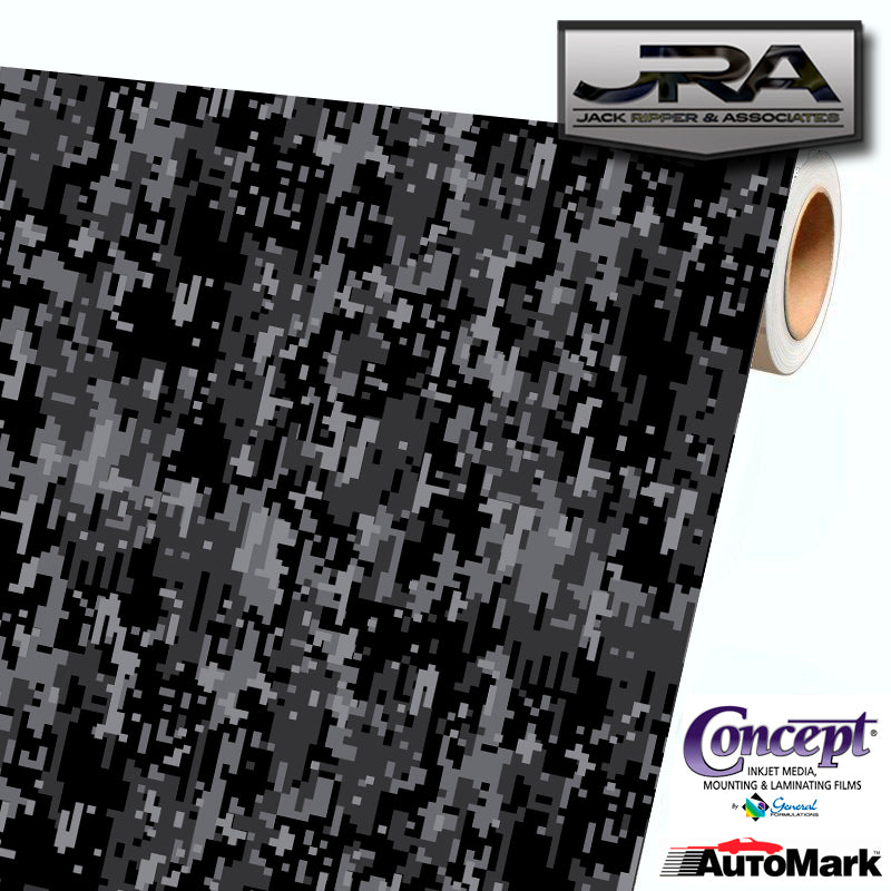 zuurgraad Bedreven hond URBAN BLACK Digital Camouflage Vinyl Car Wrap Camo Film Decal Sheet Ro –  Ripper Graphics