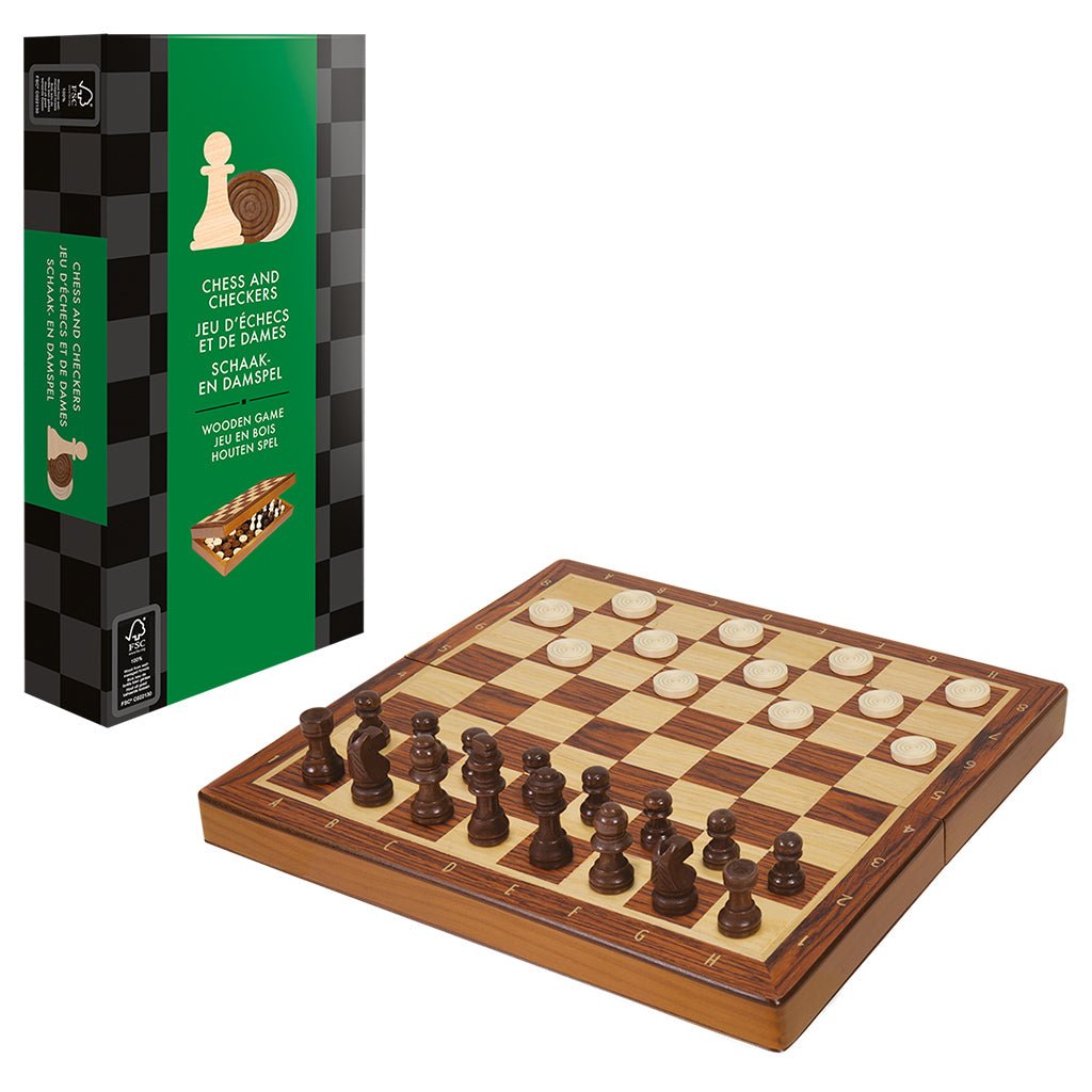Sui Diplomatie dans Chess and Checkers (Wooden Folding Set) – The Fourth Place