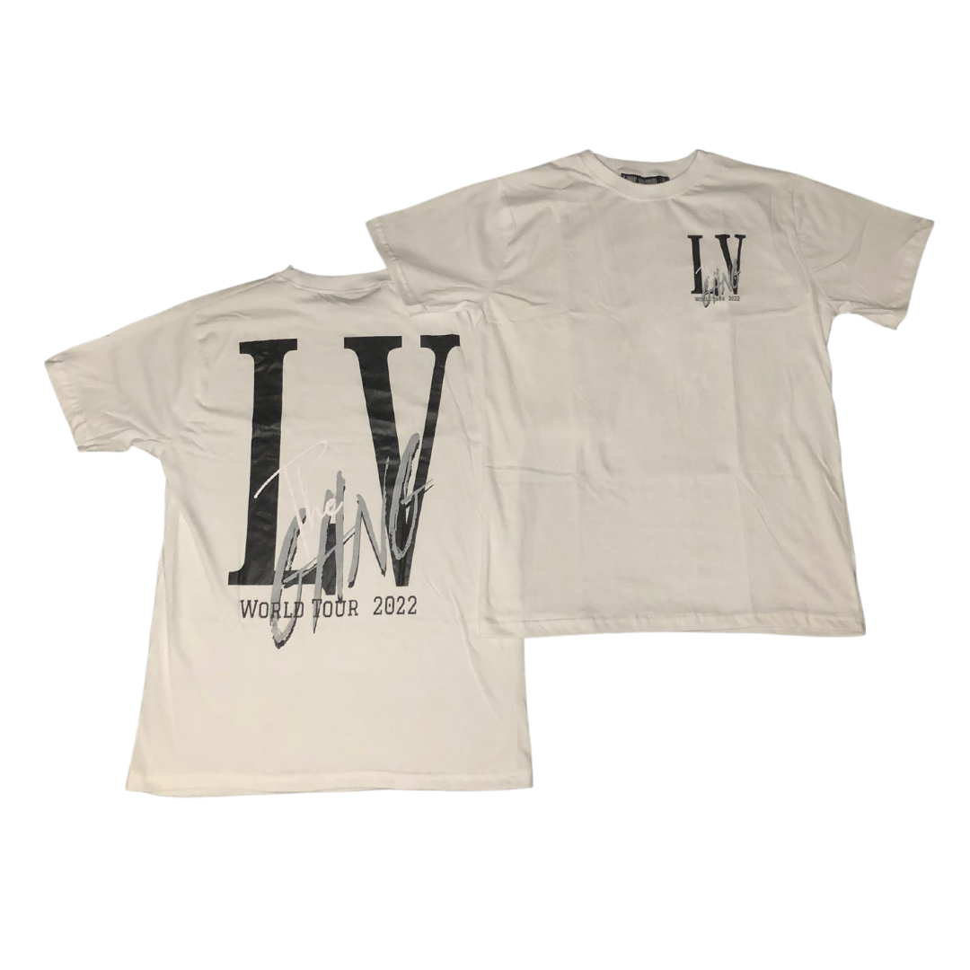 White and Grey World Tour Tee – Love Venom