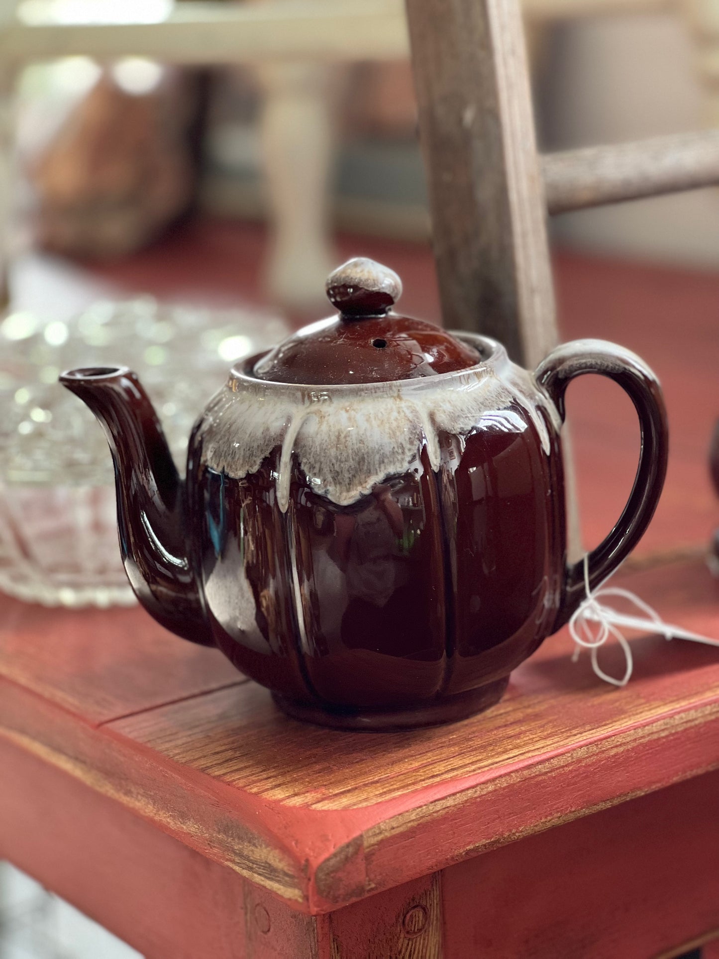 Brown Drip Glaze tea pot