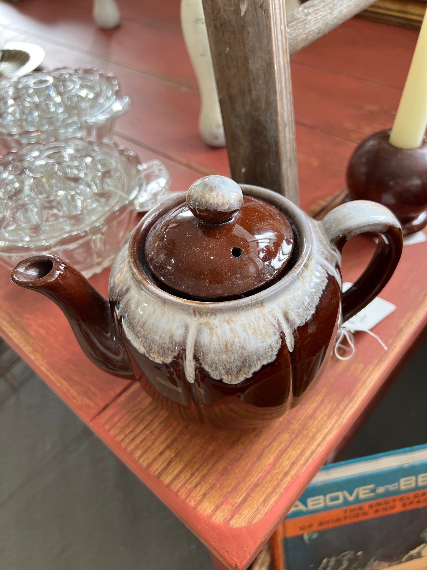 Brown Drip Glaze tea pot